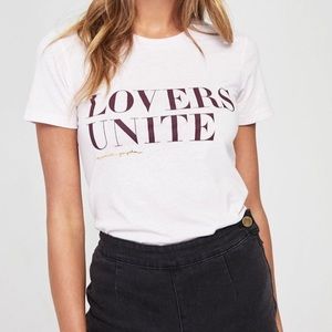 Lovers Unite Shrunken Tally Tee